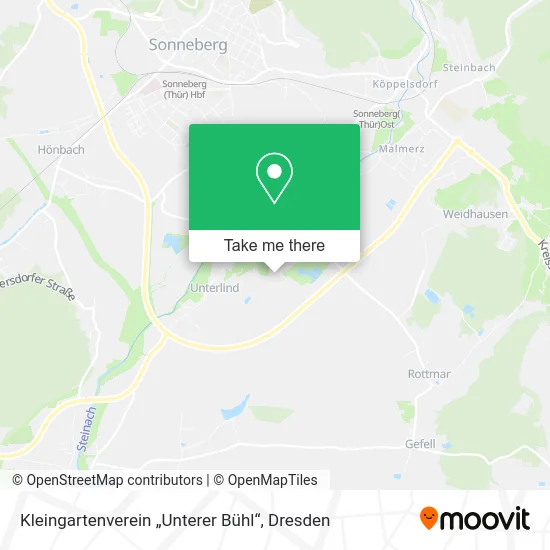 Карта Kleingartenverein „Unterer Bühl“