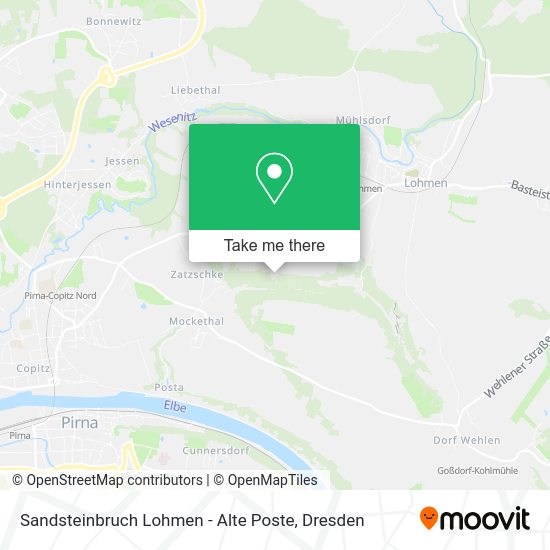 Карта Sandsteinbruch Lohmen - Alte Poste
