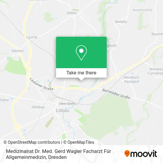 Карта Medizinalrat Dr. Med. Gerd Wagler Facharzt Für Allgemeinmedizin