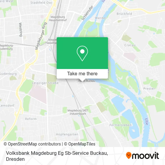 Карта Volksbank Magdeburg Eg Sb-Service Buckau