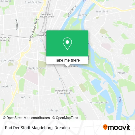 Карта Rad Der Stadt Magdeburg