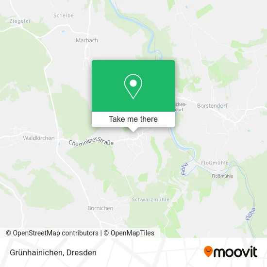 Карта Grünhainichen