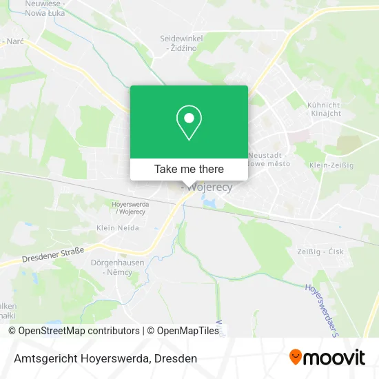 Карта Amtsgericht Hoyerswerda