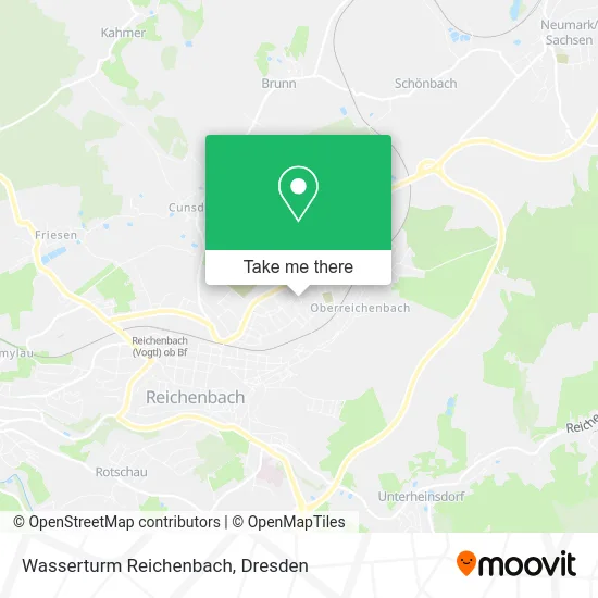 Карта Wasserturm Reichenbach