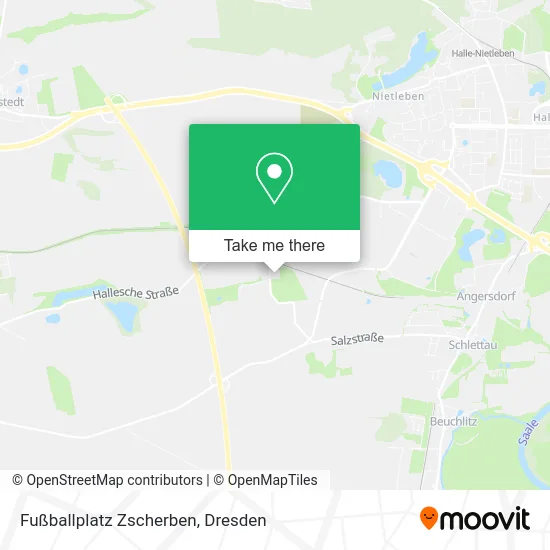 Карта Fußballplatz Zscherben