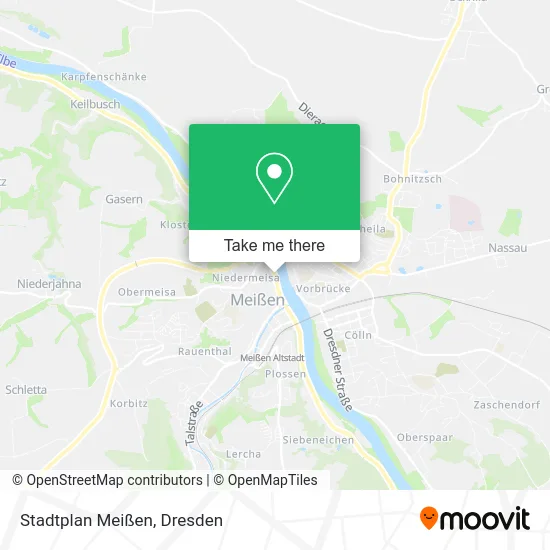 Карта Stadtplan Meißen