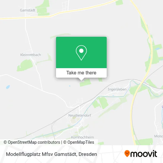 Карта Modellflugplatz Mfsv Gamstädt