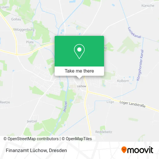 Карта Finanzamt Lüchow
