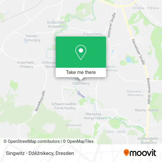 Singwitz - Dźěžnikecy map