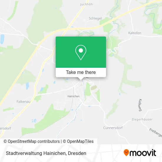 Карта Stadtverwaltung Hainichen