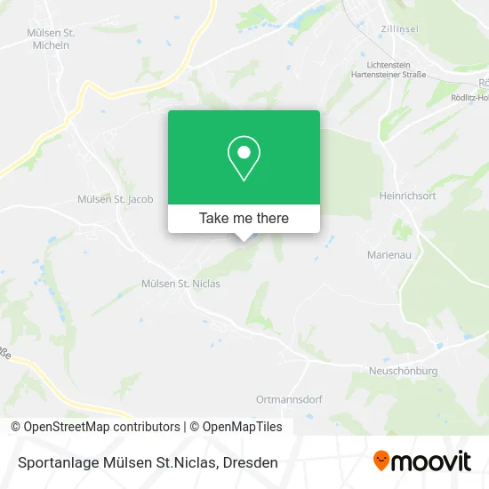 Карта Sportanlage Mülsen St.Niclas