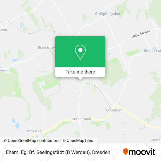 Карта Ehem. Eg. Bf. Seelingstädt (B Werdau)