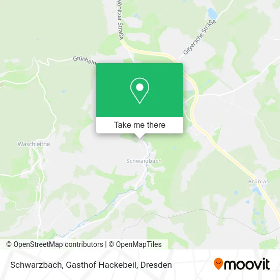 Карта Schwarzbach, Gasthof Hackebeil