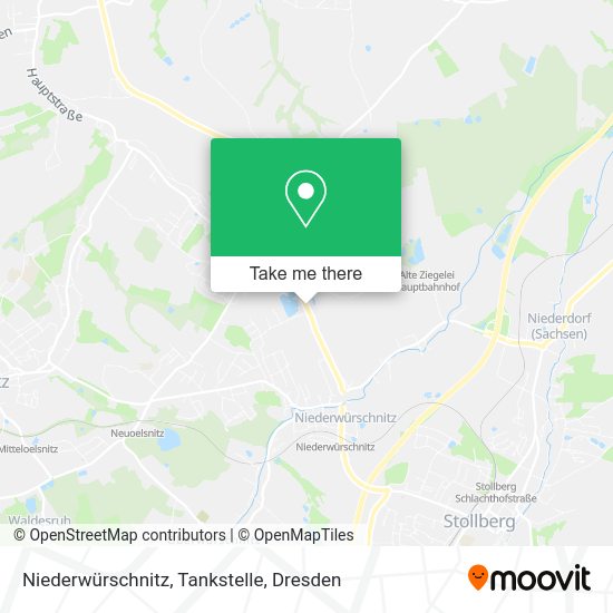 Карта Niederwürschnitz, Tankstelle