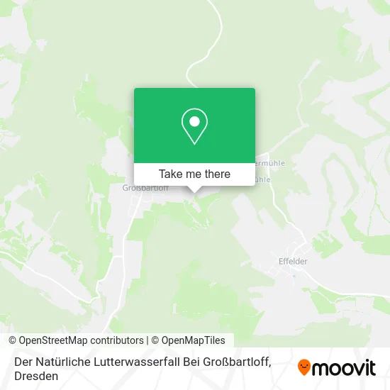 Карта Der Natürliche Lutterwasserfall Bei Großbartloff