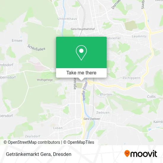 Карта Getränkemarkt Gera