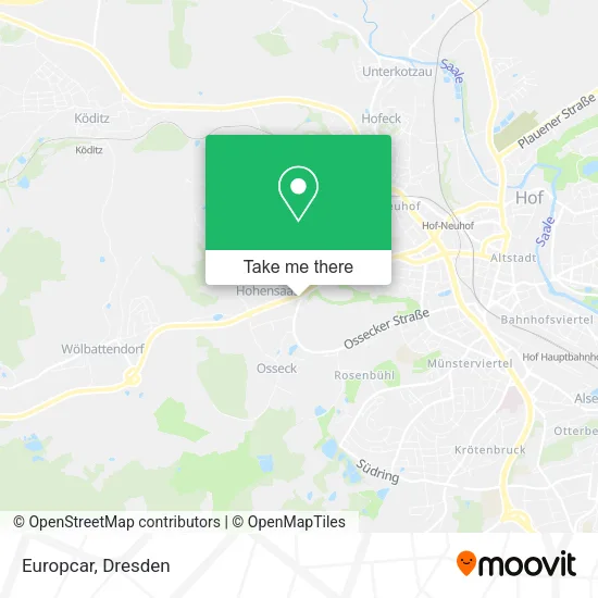 Карта Europcar