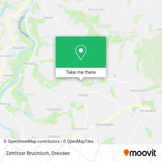 Карта Zettlitzer Bruchloch