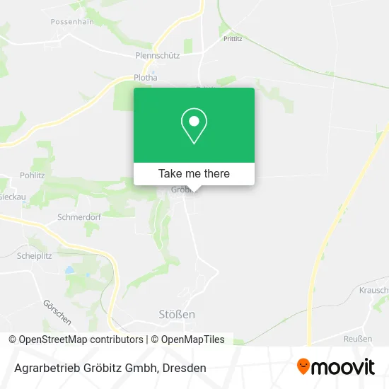 Agrarbetrieb Gröbitz Gmbh map