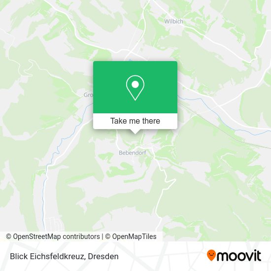 Карта Blick Eichsfeldkreuz