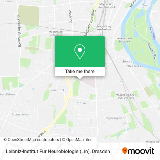 Карта Leibniz-Institut Für Neurobiologie (Lin)