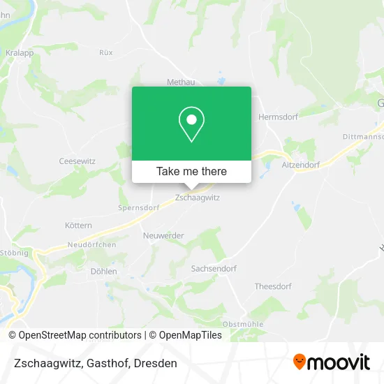 Карта Zschaagwitz, Gasthof