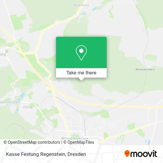 Карта Kasse Festung Regenstein