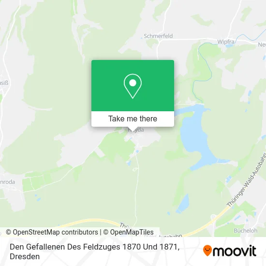 Карта Den Gefallenen Des Feldzuges 1870 Und 1871