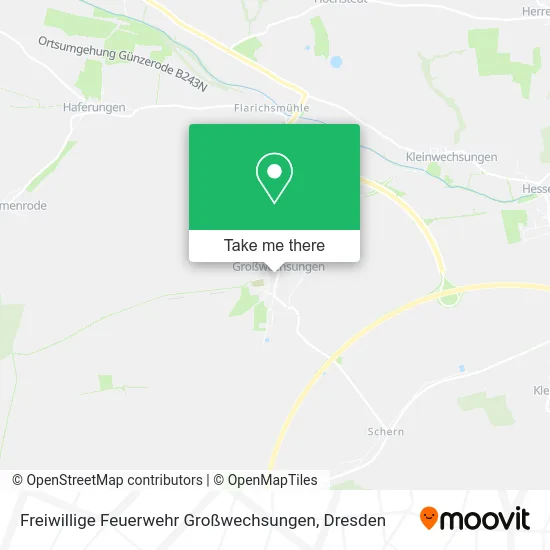 Карта Freiwillige Feuerwehr Großwechsungen