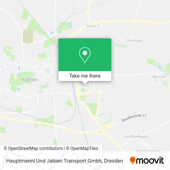 Карта Hauptmannl Und Jabien Transport Gmbh