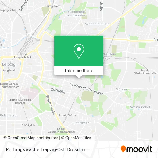 Карта Rettungswache Leipzig-Ost
