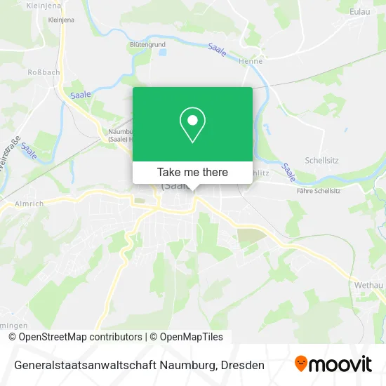 Карта Generalstaatsanwaltschaft Naumburg