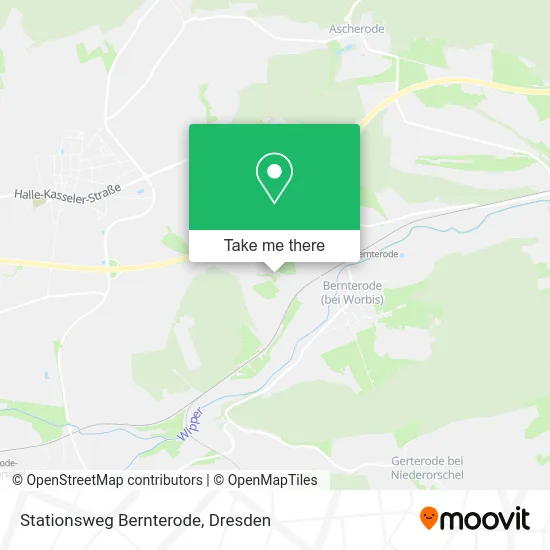 Карта Stationsweg Bernterode