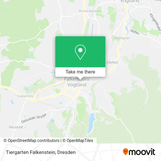 Карта Tiergarten Falkenstein
