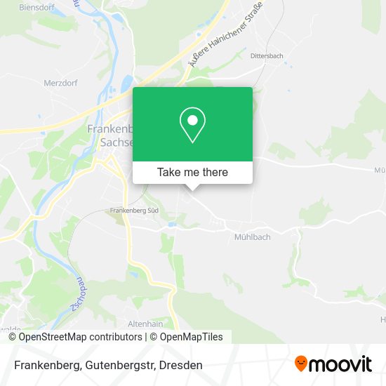 Карта Frankenberg, Gutenbergstr