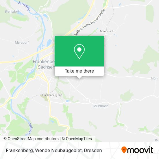Карта Frankenberg, Wende Neubaugebiet