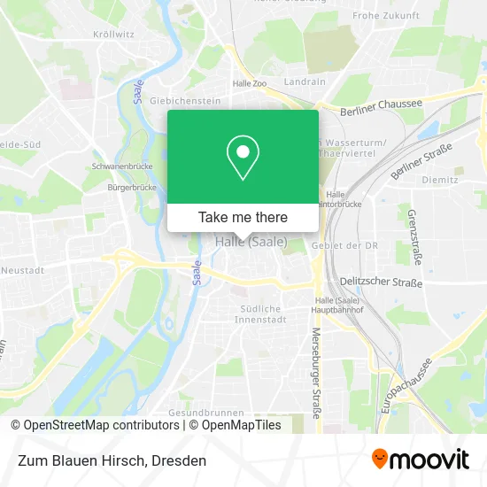 Карта Zum Blauen Hirsch