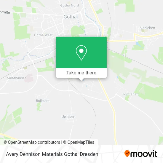 Карта Avery Dennison Materials Gotha