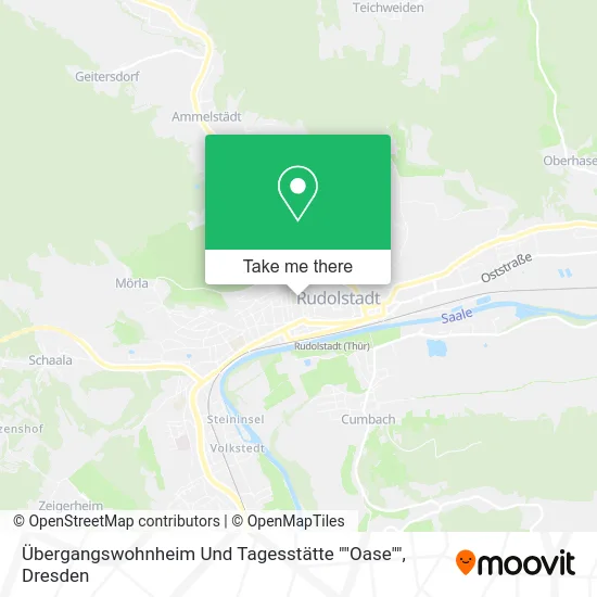 Карта Übergangswohnheim Und Tagesstätte ""Oase""