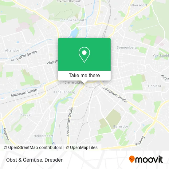 Карта Obst & Gemüse