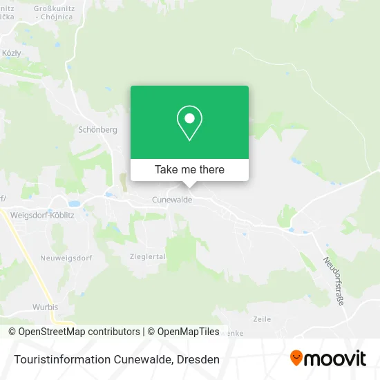 Карта Touristinformation Cunewalde