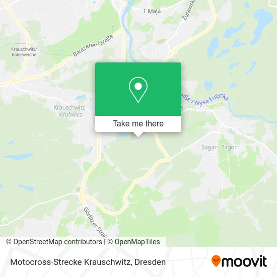 Карта Motocross-Strecke Krauschwitz