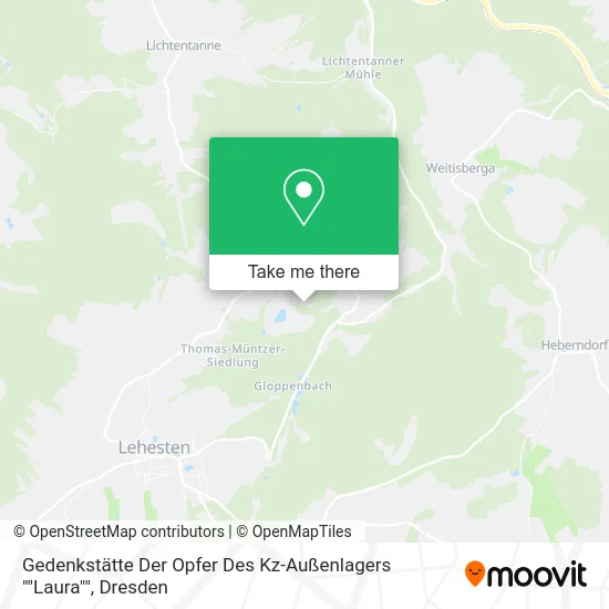 Карта Gedenkstätte Der Opfer Des Kz-Außenlagers ""Laura""