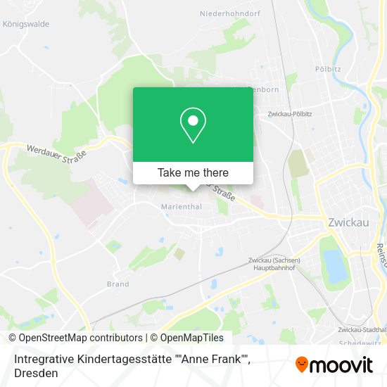 Карта Intregrative Kindertagesstätte ""Anne Frank""