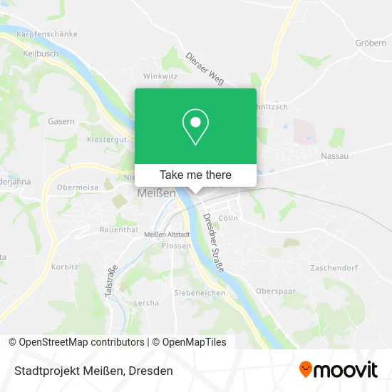 Карта Stadtprojekt Meißen