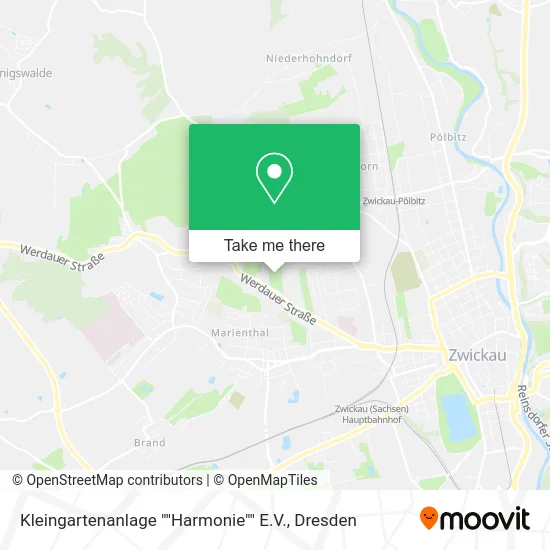 Карта Kleingartenanlage ""Harmonie"" E.V.