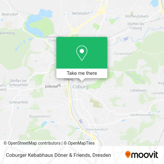 Карта Coburger Kebabhaus Döner & Friends