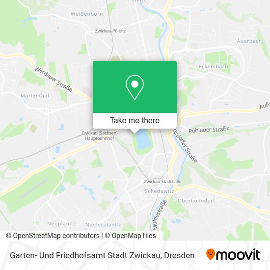 Карта Garten- Und Friedhofsamt Stadt Zwickau