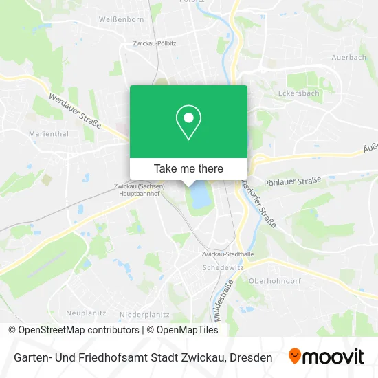 Карта Garten- Und Friedhofsamt Stadt Zwickau