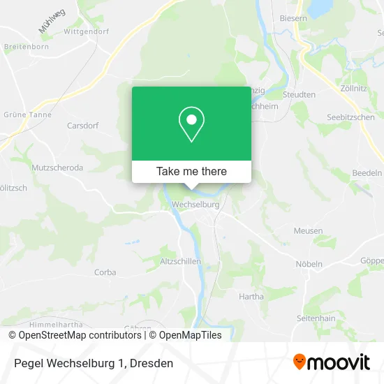 Карта Pegel Wechselburg 1